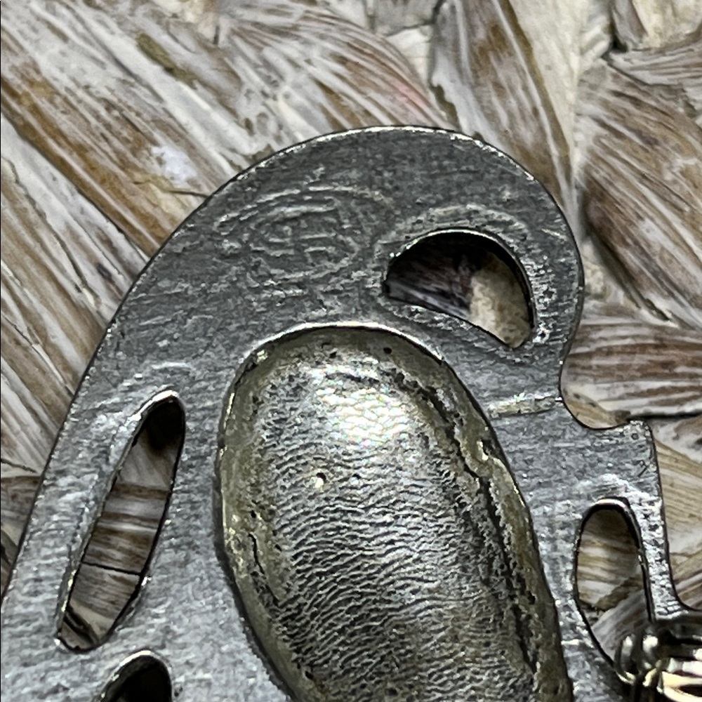 St Justin Cabyll Ushtey Pewter Horse Celtic Brooch - Picture 4 of 7